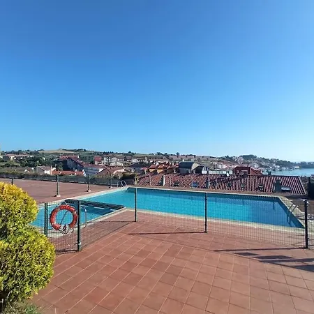 Terraza Y Piscina Con Vistas Espectaculares Al Mar Parking Cubierto Apartment San Vicente De La Barquera