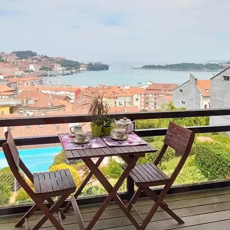 Terraza Y Piscina Con Vistas Espectaculares Al Mar Parking Cubierto Apartment San Vicente De La Barquera