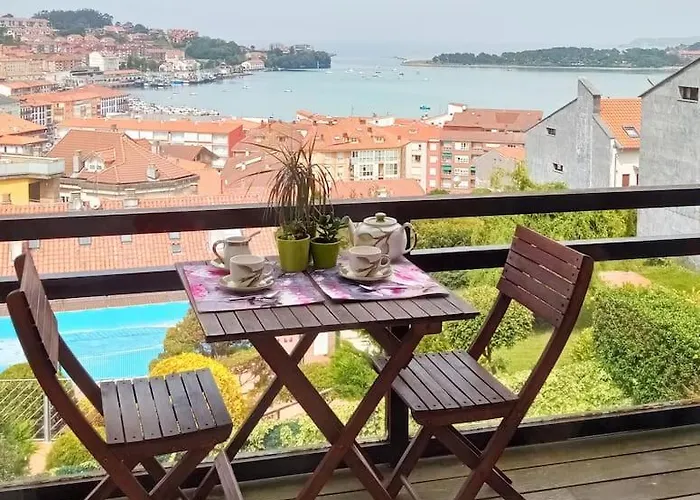 Terraza Y Piscina Con Vistas Espectaculares Al Mar Parking Cubierto