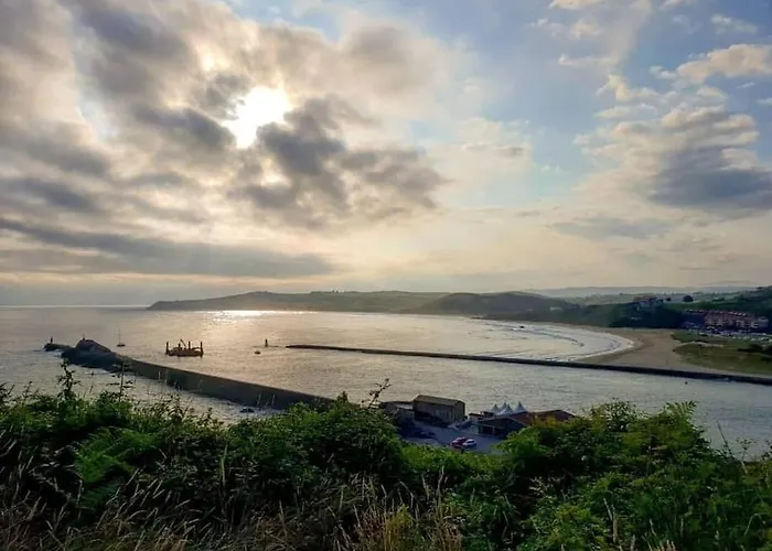 Terraza Y Piscina Con Vistas Espectaculares Al Mar Parking Cubierto * San Vicente De La Barquera