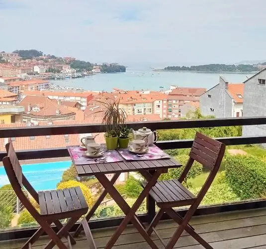 Terraza Y Piscina Con Vistas Espectaculares Al Mar Parking Cubierto Apartamento San Vicente De La Barquera