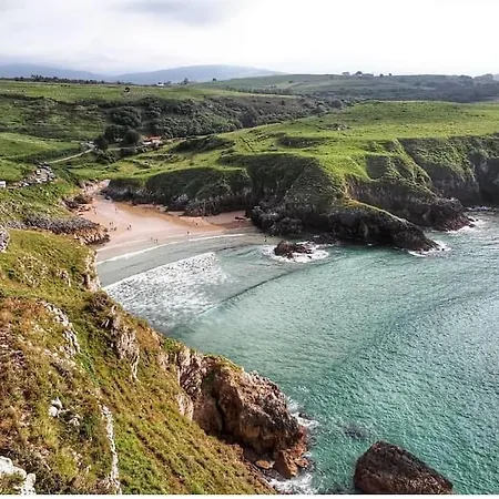 Terraza Y Piscina Con Vistas Espectaculares Al Mar Parking Cubierto Lejlighed San Vicente De La Barquera